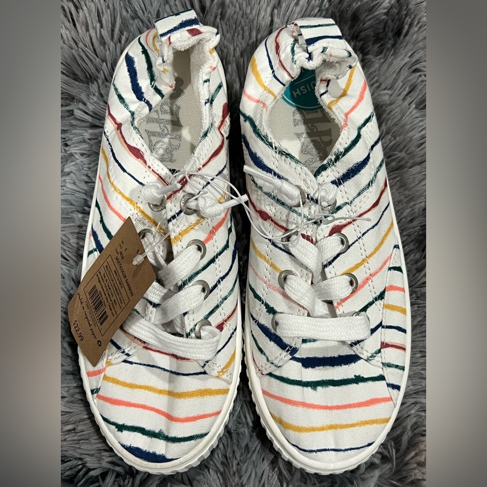Mad Love multicolor rainbow shoes - Picture 2 of 6